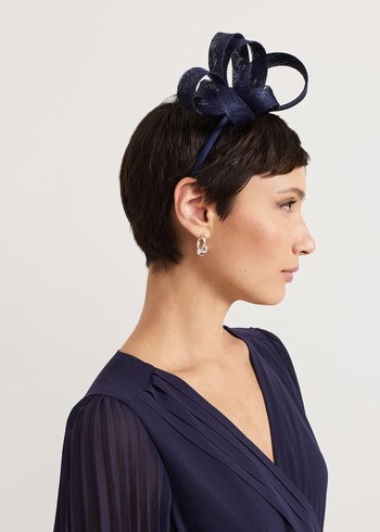 Phase Eight Navy Twist Hats Navy USA | 6473508-LN